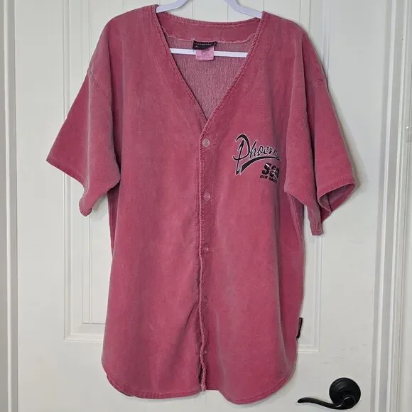 Vtg 90s Phoenix 500 Air Race Jersey XL Cottontops Mesh Cotton Lined Baseball
